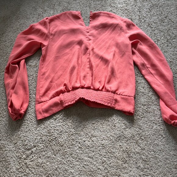 Nine West Coral Twist-Front Long Sleeve Blouse – XS - Picture 2 of 3